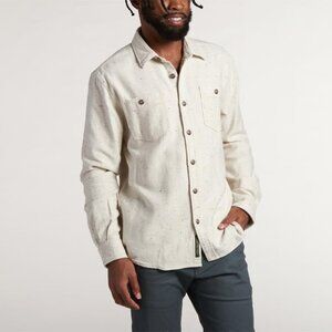 Howler Brothers Rodanthe Vanilla Speckle flannel shirt Small